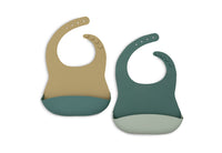 Lätzchen Silikon - Natural Shades - 2 Stück