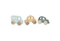 Houten Auto op Wielen - On The Go - 3 Stuks