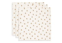 Lange gaze de Coton Small 70x70cm - Mini Teddy Bear - 3 Unités