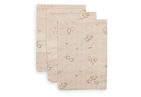 Gant de toilette gaze de Coton 15x20cm - Woolly - 3 Unités