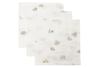 Serviette Gaze de Coton 31x31cm - On The Go - 3 Unités